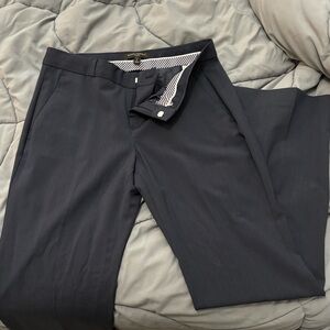 Flare bottom navy dress pants